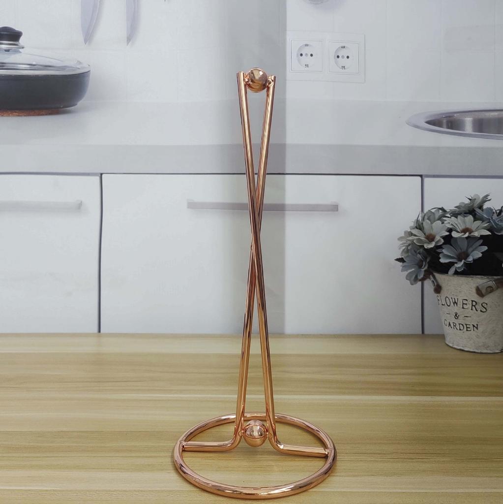 Vertical Iron Paper Towel Holder Nordic Ins Style Gold Paper Towel Holder Kitchen Table Roll Paper Holder Desktop Storage Shelf