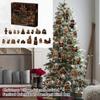 Christmas Village Advent Calendar with 2D Hanging Ornaments - Holiday Countdown