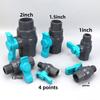 3/4 Inch 1 Inch PVC Ball Valve Female Thread To Male Thread Valve Garden Water Supply Switch Aquarium Fish Tank Water Controller