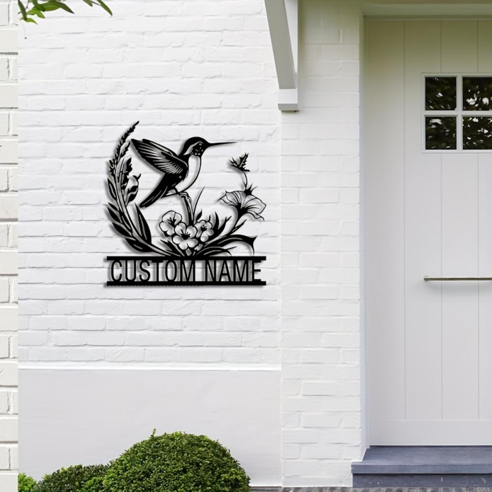 Exclusive Metal Wall Art Hollow Hummingbird Decor Personalized Housewarming Gift