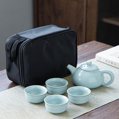 Travel Car Tea Set Kuaike Cup Small Set Storage Box Outdoor Teapot Teacup Kung Fu New Chinese Style