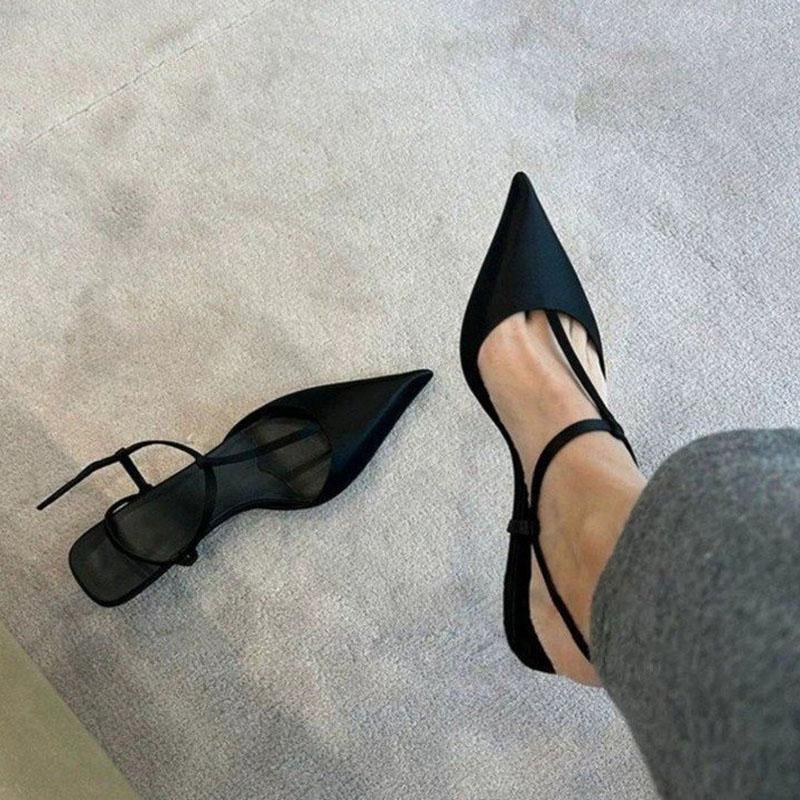 Women's Shoes New Luxury Closed Toe Women's Sandals Summer Hollow Buckle Solid Outdoor Casual Beach Flat Plus Size 43 Sandals