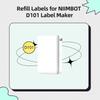 NIIMBOT D101 White Color Label Waterproof Sticker for Supermarket Price List Tag Label Roll Paper for D101 Label Printer
