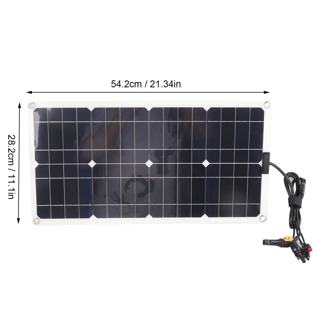 Outdoor Solar Panel Solar Panel Waterproof Battery Charge Board XT60  Connector 100W for Outdoor Solar Battery