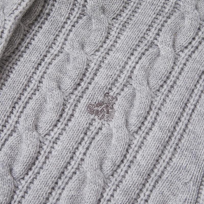 Teenie Weenie Zhao Lusi Style Bear Hooded Knit Cardigan