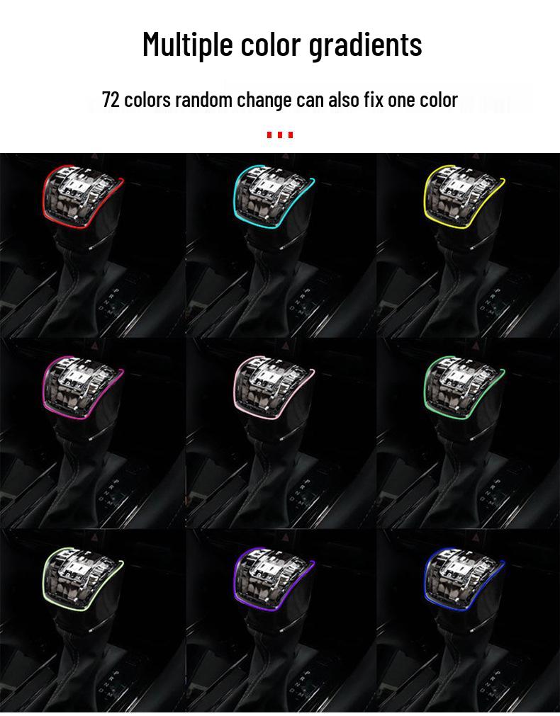 Buton schimbător de viteze Crystal Toyota Land Cruiser LC300 cu lumină ambientală