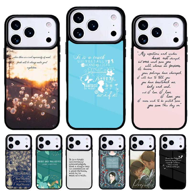 Pride And Prejudice Phone Case for iPhone 17 Air 16e 15 14 13 Pro Max Back Cover for 12 11 Pro Coque