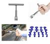 Car SUV Body Paintless Dent Repair Metal Slide Hammer Puller+18*Blue Pulling Tab