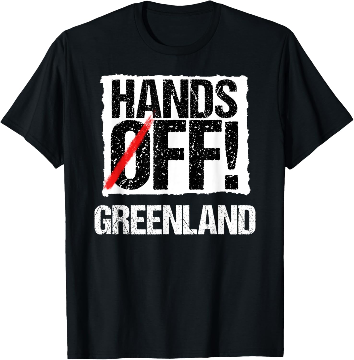 Hands Off Greenland Protest T-Shirt S разноцветный