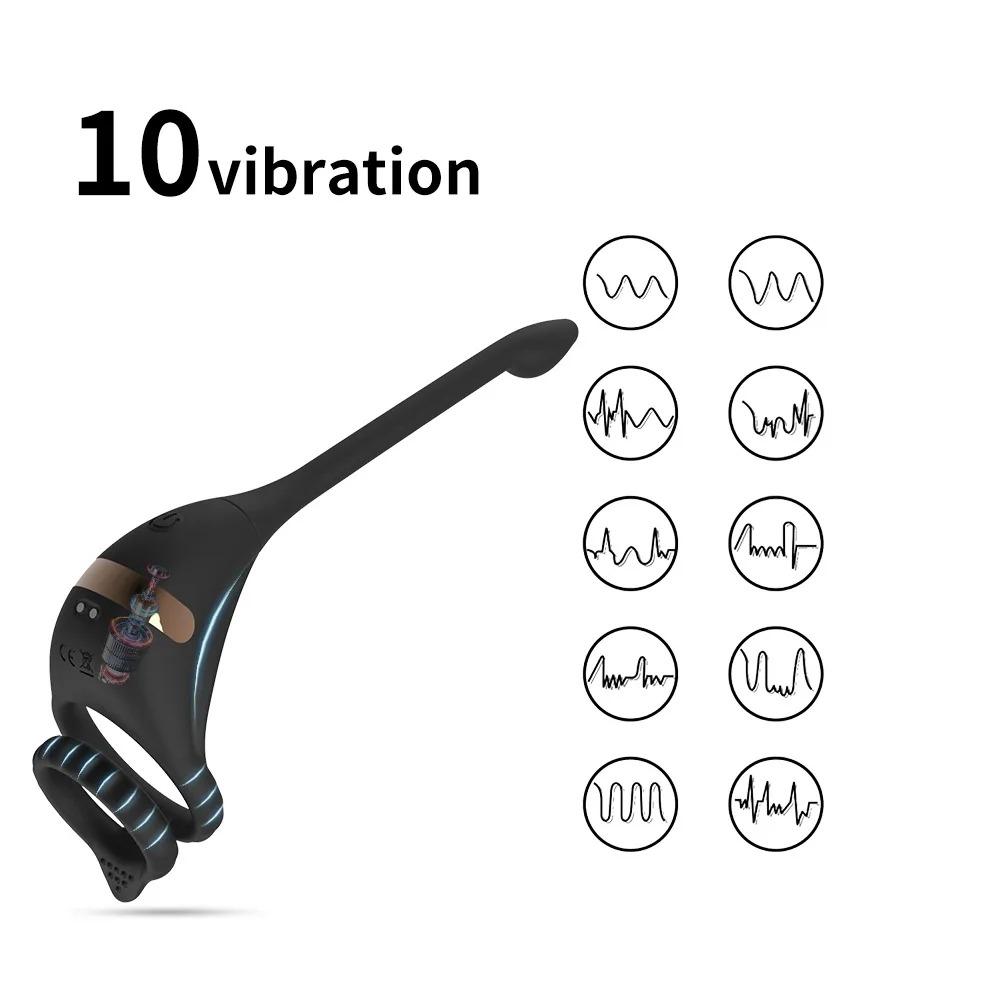 Dragon Knight Mobile Phone Remote Control Thrust Prostate Stimulator Testicle Massager Cockring