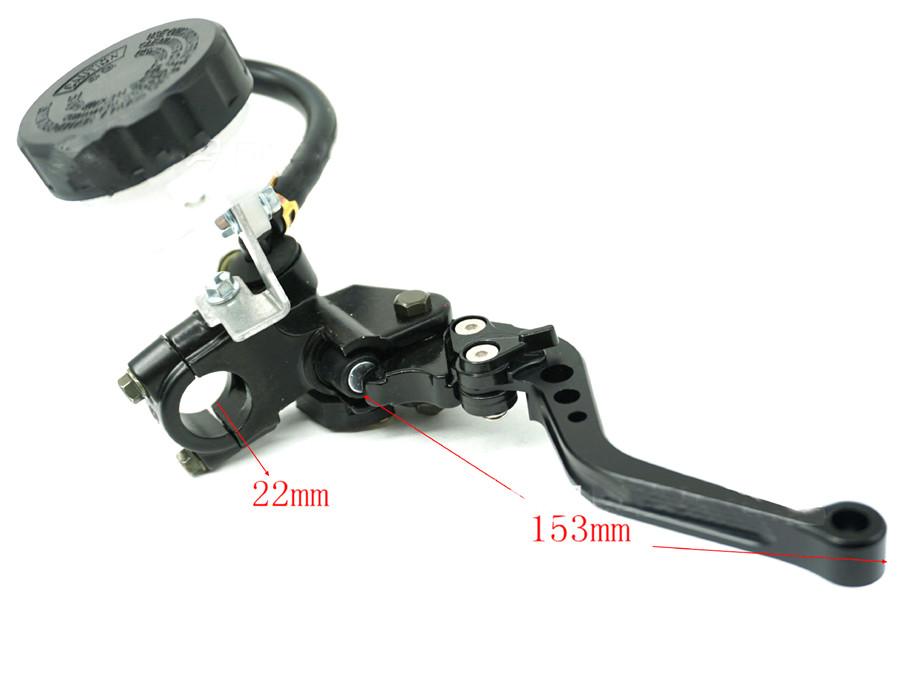 Motorcycle 7/8" Front Brake Clutch Master Cylinder Levers Reservoir Universal