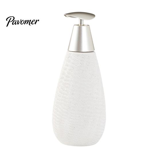 Shampoo Dispenser Bottle Ceramic Soap for Bathroom, 350/380ML Hand with Large Capacity Lotion Pump, Refillable Liquid Soap, and Pump
