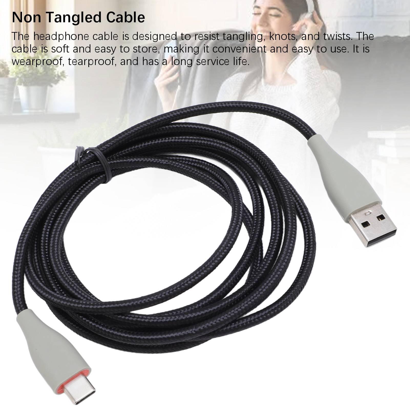 

2pcs OFC Headphone Replacement Cable for MMX150 Headset Type C to USB Headset Cable 6.56ft