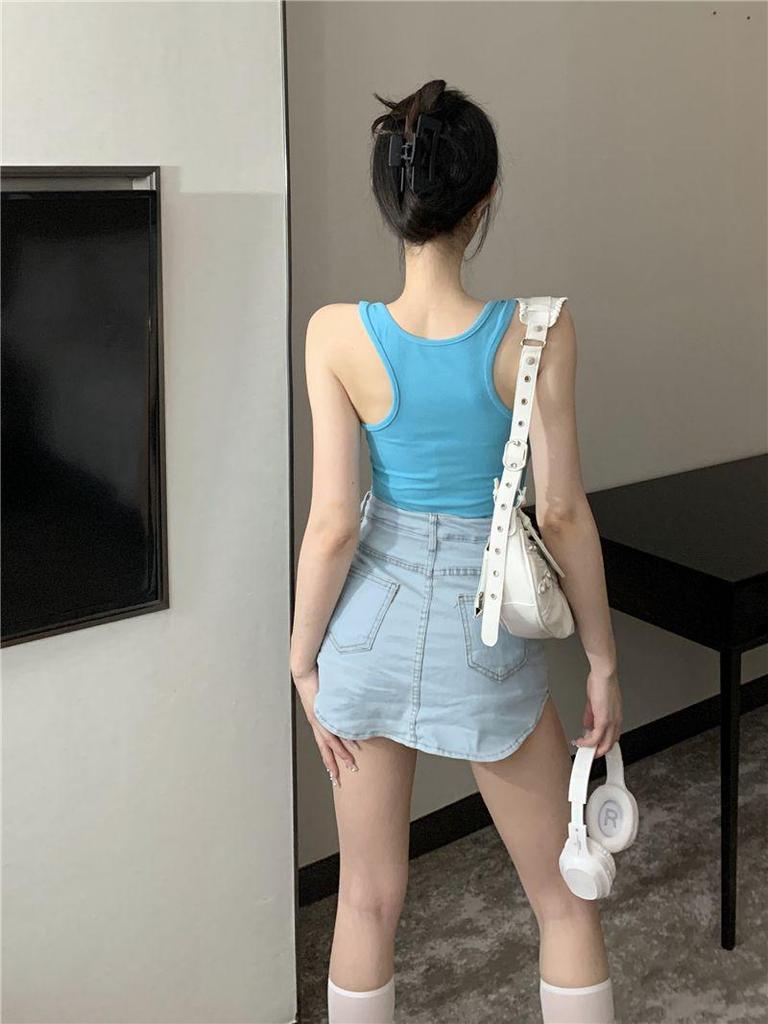 Invisible Strap Backless Tank Top - Women's Summer Sexy Slimming Layer
