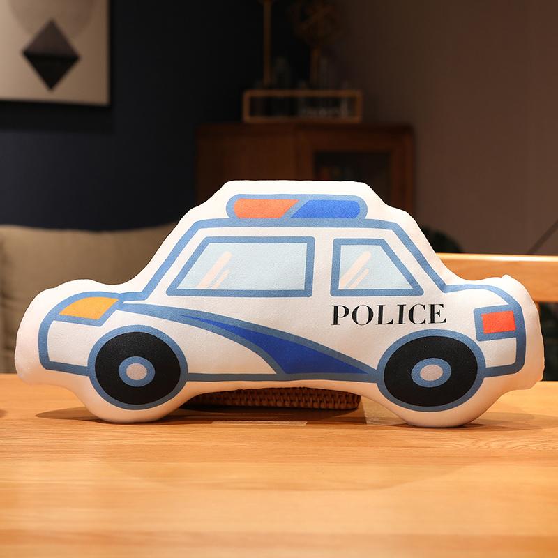 53cm Pluche Transport Pluche Kussen Gevuld Zacht Graafmachine Cementvrachtwagen Ambulance Brandweerwagen Decoratie Voor Bank Stoel
