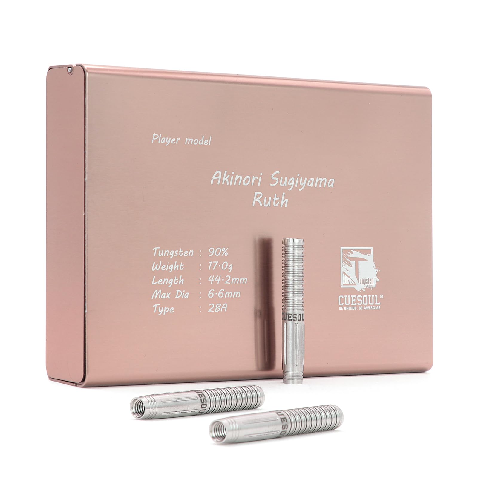 

CUESOUL Akira Sugiyama Pro Model Tungsten Soft Tip Darts Set Ruth 90% (3-Piece Set) (CSDP-BS109)