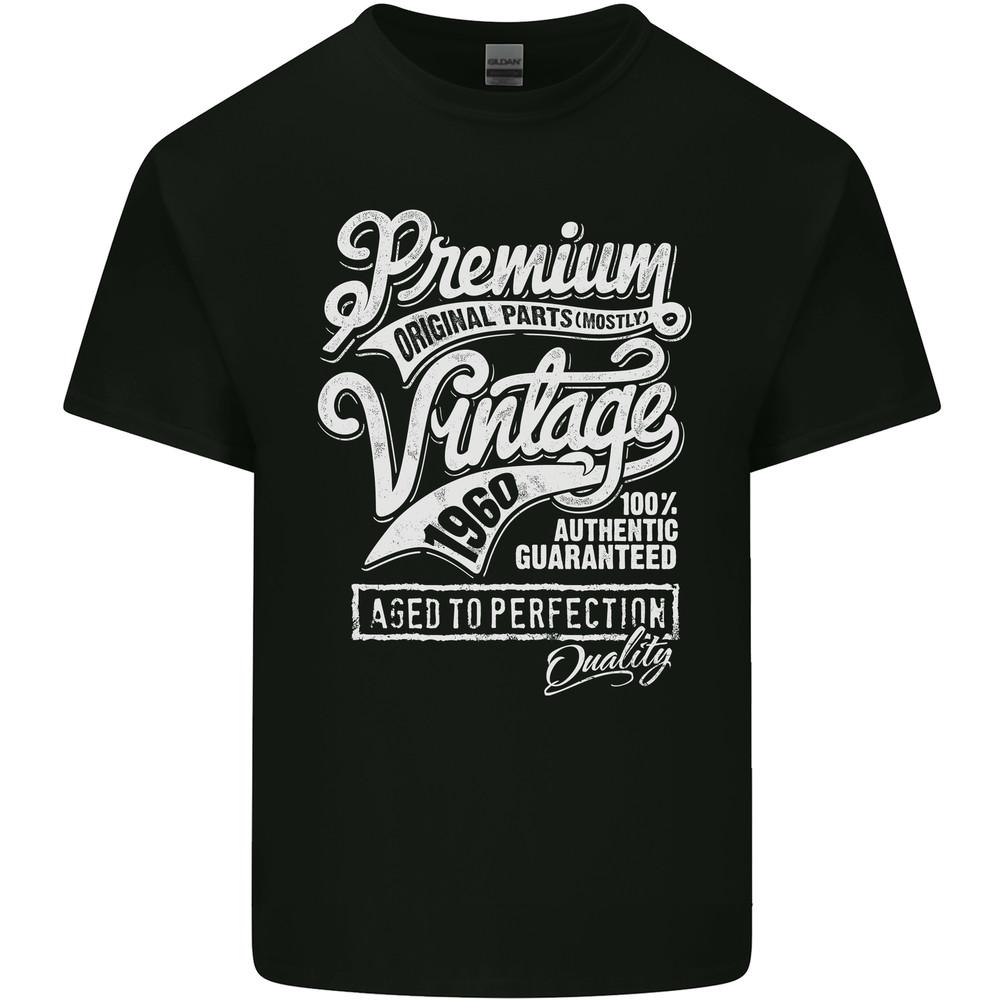 

Aged to Perfection Vintage 65th Birthday 1960 Mens Light Cotton T-Shirt 4XL