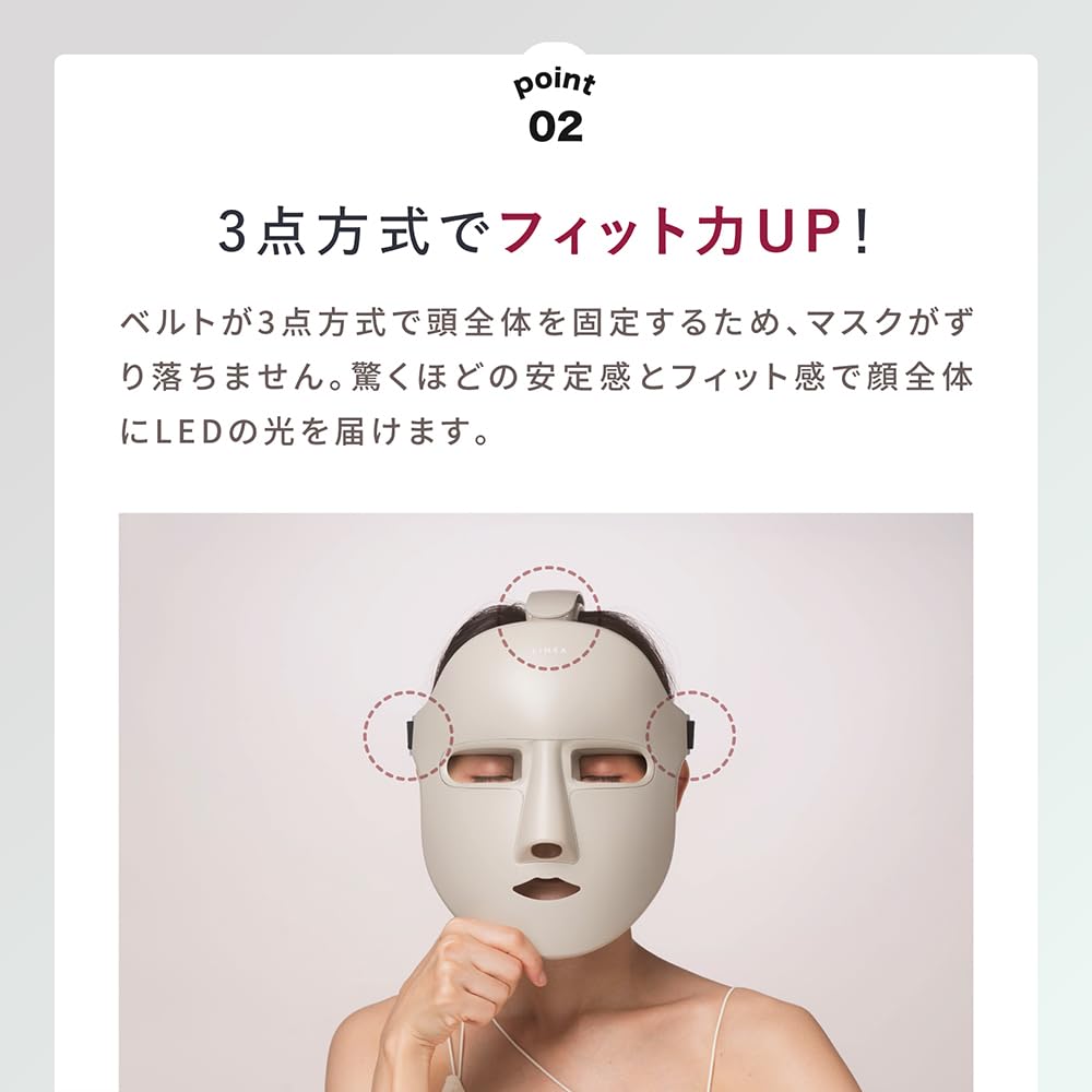 Linka Wearable 7LED Mask Light Beauty Cordless Beauty While [Long-awaited Renewal]