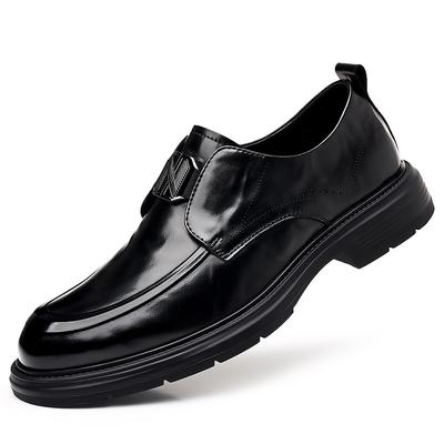 Autumn New Designer Leather Shoes for Men Soft Sole Fashion Casual Shoes Male High Quality Solid Color Dress Shoe Man