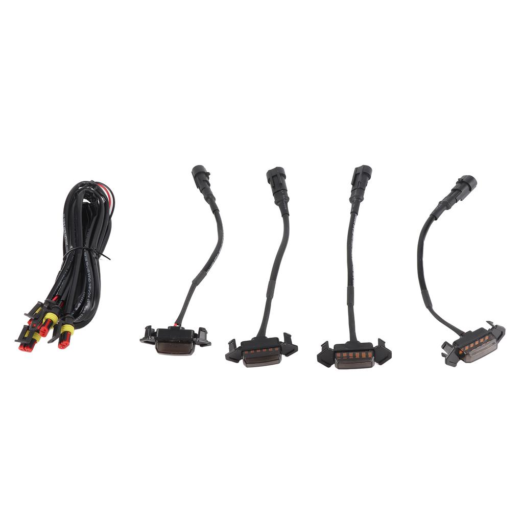 4Pcs LED Grille Lights DC12V Amber High Brightness Front Grille Daytime Running Lamps Replacement for Tacoma PRO