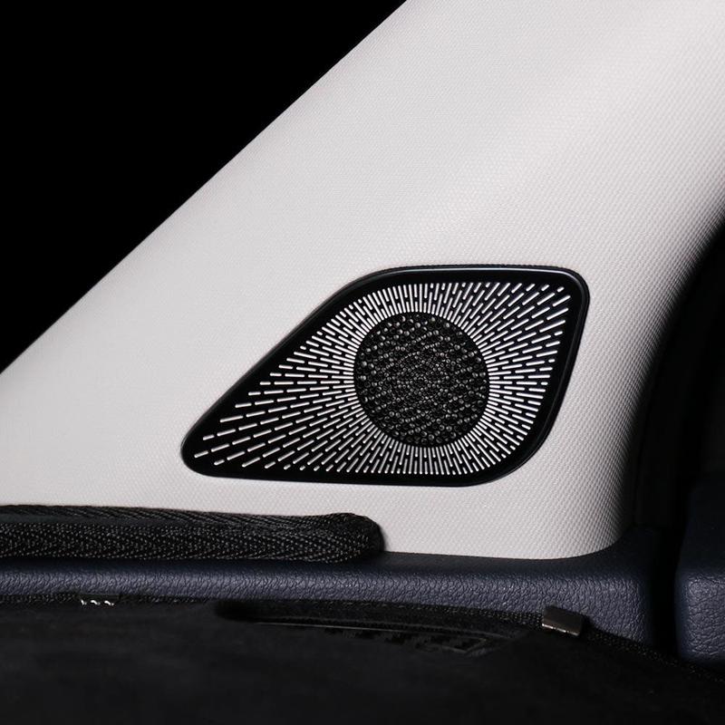 Car Interior For Kia Sportage NQ5 Stainless Steel Door A-pillar Speaker Cover Small Horn Trim Sticker Styling Moulding