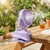 4 Adjustable Speeds Humidifier fan 2-In-1 Design Clip Fan Silent Operation Air Cooler  Bedroom Use