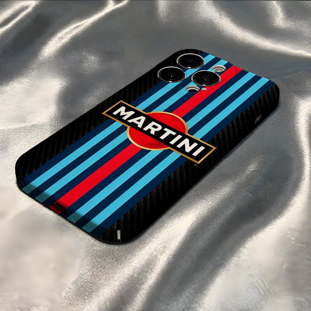 Racing Martinis Handyhülle Für iPhone 16 Pro Max 15 Pro 13 14 12 11 8 7 Plus X XR XS Max All-Inclusive-Abdeckung