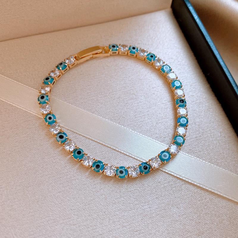 Koreanischer Stil Zirkon Quadratische Schnalle Leichter Luxus Armreif – Eleganter, Vielseitiger Armreif