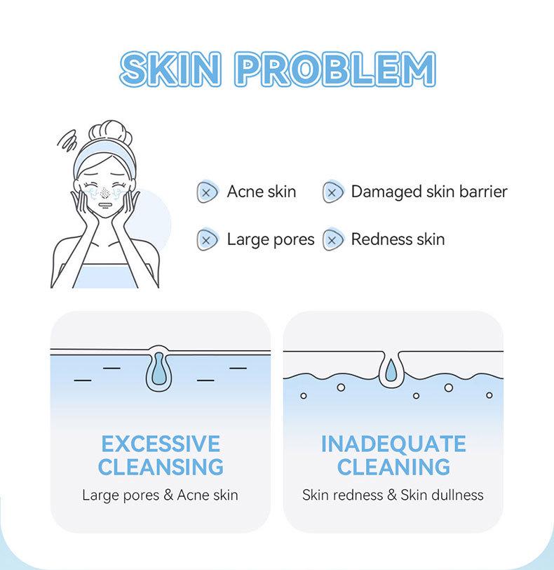 LAIKOU 120ml Milk Cleansing Mousse Facial Cleanser for Refreshing Pores