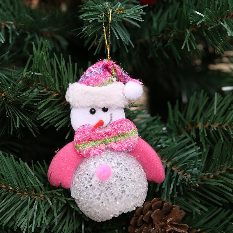 Christmas decorations EVA Santa Claus snowman night light ornaments Christmas tree decoration pendant gift