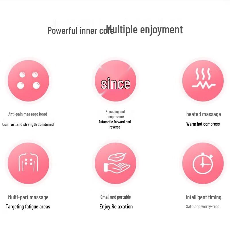 OGAWA OG-2101 Lumbar & Neck Massage Pillow with Heat