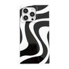 Cow Stripe Pattern Glossy Back Cover For For Iphone 13 14 1 16 17 Pro Max Phone Case
