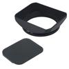 Haoge 62mm Square Metal Screw-in Mount Lens Hood Shade with Cap for Hasselblad XCD 45Pmm F/4 Lens