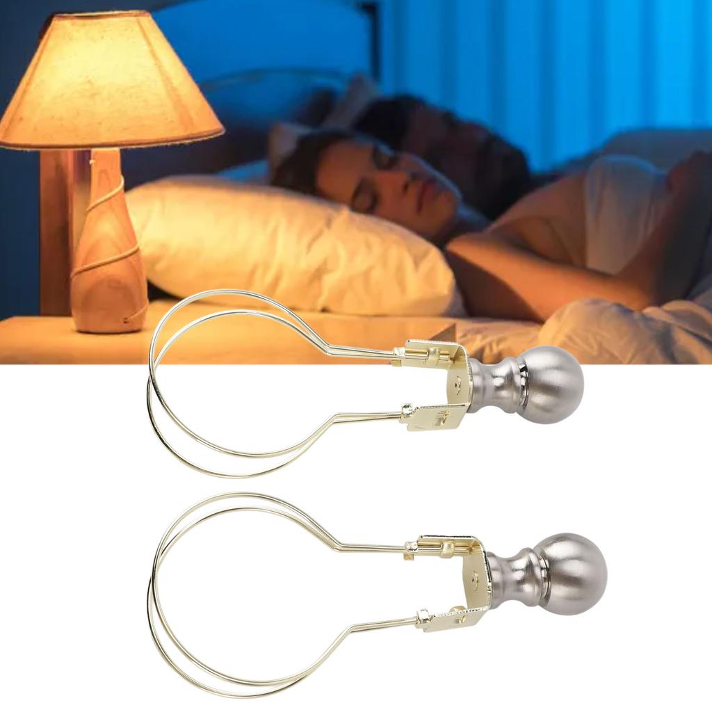 2pcs Lamp Bulb Clip Adapter Modern Stylish Metal Lampshade Holder Adapter Clip On Lampshade Adapter for Living Room Bedroom