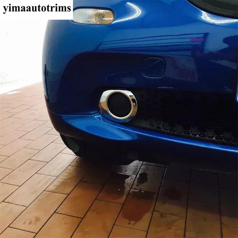 Front Rear Fog Lamp / Window Wiper / Side Air Vent Outlet Leaf Broad Cover Trim ABS Accessories For Smart 453 Fortwo 2015 -