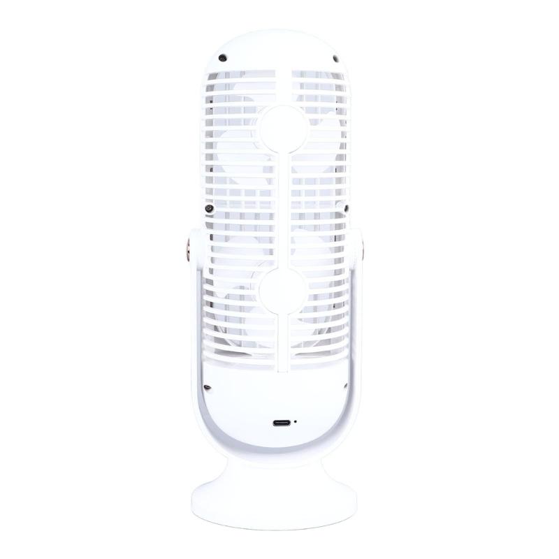 Desktop Tower Fan USB Powered 5 Speed Adjustable Brushless Desk Fan with LED Display Quiet Table Cooling Fan for Home