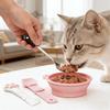 Conjunto de 4 Peças de Colheres para Comida de Animal de Estimação Patinha de Gato, Abridor de Latas e Raspador de Tampa Multifuncional para Comida Úmida de Cão e Gato