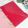 5 Pcs 3 Holes File Folders Document Bag Document Organizers Plastic Dividers Index Page Folders School Office Supplies