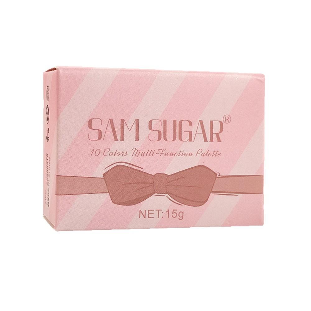 Mini Portable Folding Combination Palette Eyeshadow Highlight Blush Pearl Velvet Fine Blush Waterproof Glitter Highlight