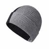 Autumn/Winter New Arrival Fashion Colour-Block Knitted Hat Women's Casual Travel Beanie Minimalist Pull-Over Hat Core-Spun Yarn Wool Beanie