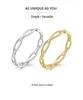 Avle European & American Hot-Selling S925 Sterling Silver Platinum-Plated Hollow Fashion Ring Bracelet for Women