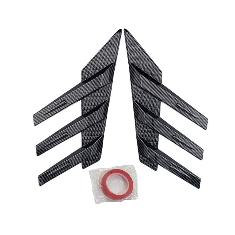 Car Rear Windshield Sticker Decoration Accessory Side Spoiler Splitter Trim Triangle Louver Window Sunshade Windshield for Cars