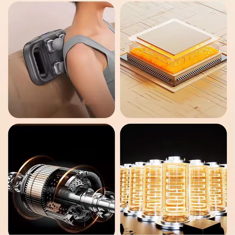 Item Name: Handheld Deep Tissue Back 4 Heads Massage Gun -Gear Mode: 6 Modes, 20 Levels Adjustable -Charging Time: Greater Than