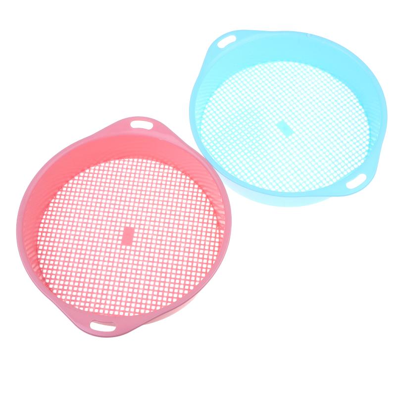 Garden Square Hole Soil Sieve Sifter Round Sifting Strainer Sand Screen Filter Compost Home Gardening Filter Soil And Stone Tool