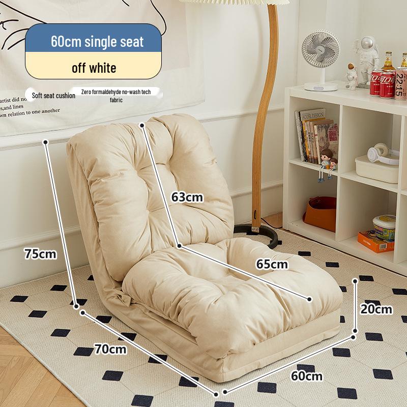 Reclining Tatami Chair: Foldable Single Sofa for Bedroom or Balcony