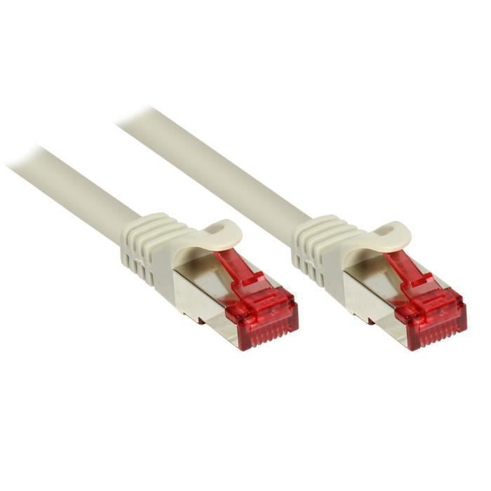 Câble réseau Alcasa 8060-200 Cat6 S-FTP (S-STP) 20m Gris