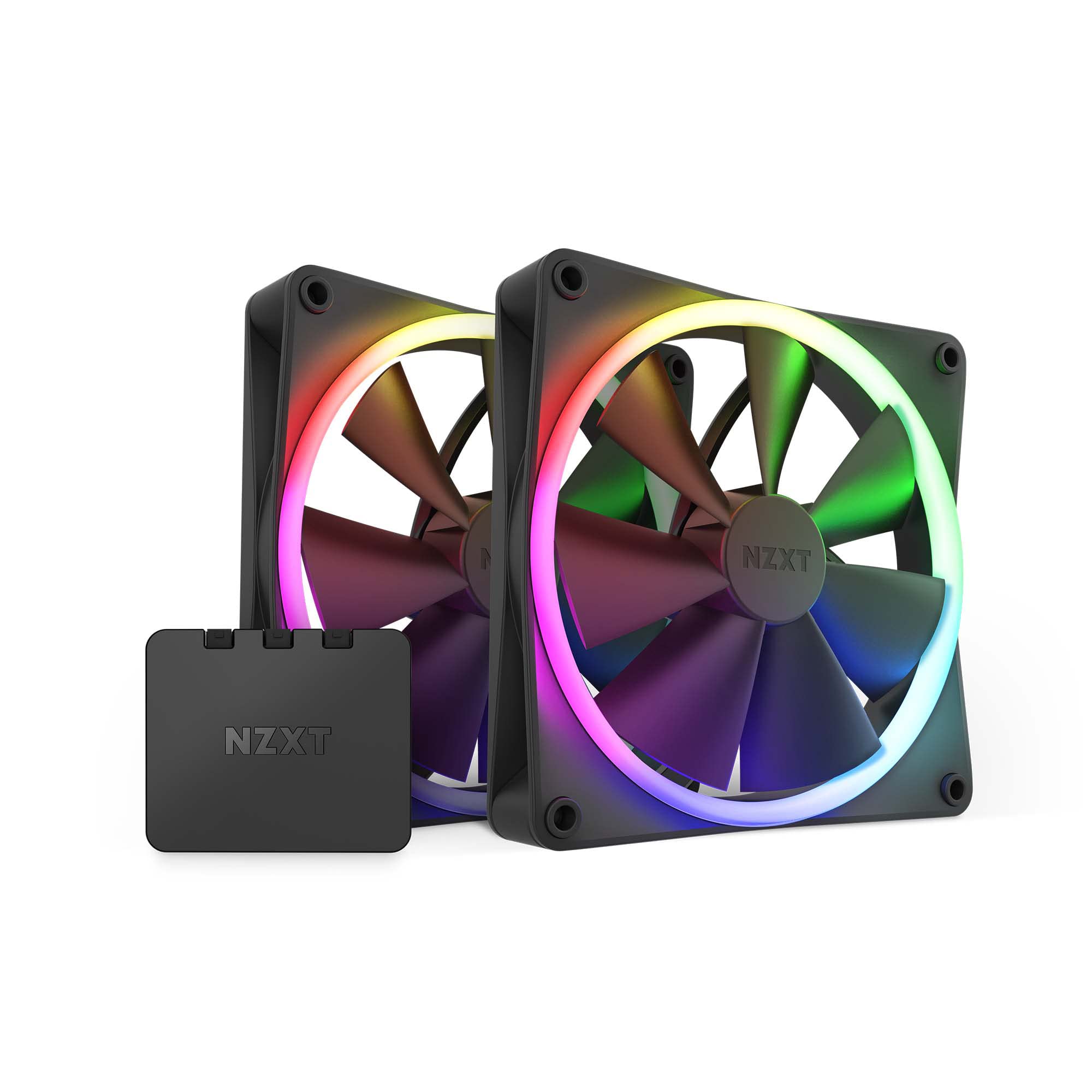 

NZXT F140RGB 140mm x2 Black PC Case Fan with RGB Controller FN1767 RF-R14DF-B1 чорний
