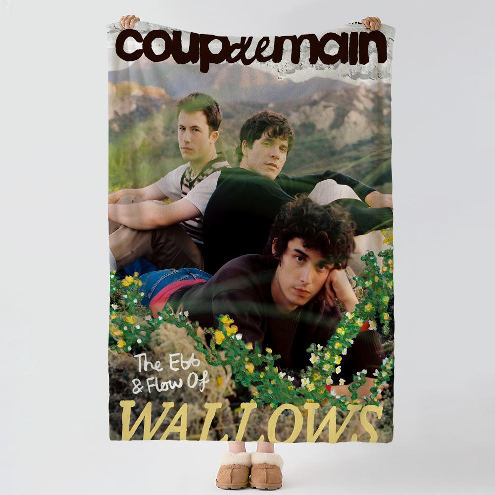 music W-Wallows-s Throw Thick Comfort Flannel Quilt, Multi-scene Use Indoor Outdoor Daily Nap