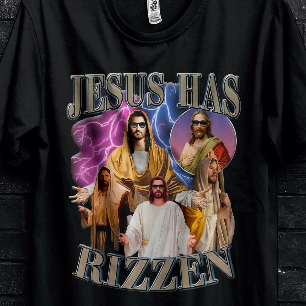 Jesus Has Rizzen Funny T Shirt For Christians,Personalized Christ Shirt He Is Rizzen Gift For Disciples Of Christ,Jesus Was Born Apparel Tee