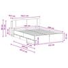Bed Frame with Storage Space Black 150 x 200 cm Engineered Wood